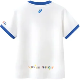 Casual Print T-shirt “White Blue”