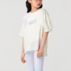 Logo with Flowers T-Shirt “White”