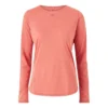 Nagino Run Long Sleeve Top “Light Garnet”